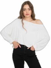 RUE PARIS Bílá halenka oversize, velikost s