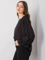 RUE PARIS Černá halenka oversize, velikost s