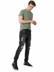 Kraftika Černé pánské džínové kalhoty, velikost 2xl