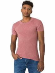 MECHANICH Špinavé růžové pletené pánské tričko, velikost xl