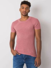 MECHANICH Špinavé růžové pletené pánské tričko, velikost xl