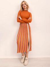By Sally Pruhovaná sukně bsl žluto-oranžová, velikost m
