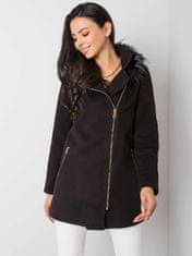 Kraftika Černý krátký ženský kabát, velikost l