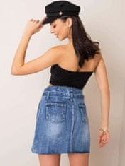 Kraftika Modrá džínová sukně s páskem, velikost xl