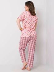 Kraftika Růžové pyžamo plus velikost ve vzorech, velikost xl