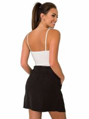 RUE PARIS Černá bavlněná sukně, velikost xs