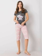 Kraftika Dvoudílné bavlněné grafitové pyžamo, velikost 2xl