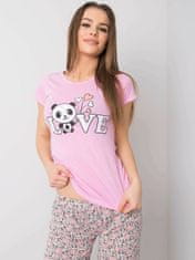 Kraftika Růžové dámské bavlněné pyžamo, velikost 2xl