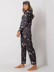 Kraftika Černé dámské dvoudílné pyžamo, velikost l