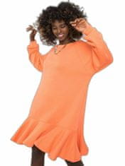 FANCY Oranžové tréninkové šaty s volánky