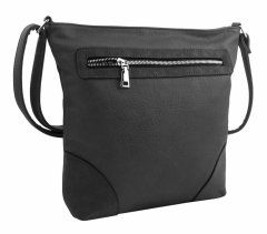 Kraftika Středně velká tmavě šedá crossbody dámská kabelka nh8123