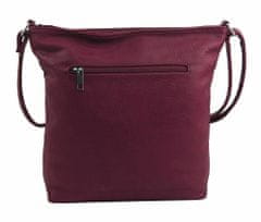 Kraftika Středně velká vínově červená crossbody dámská kabelka nh8123