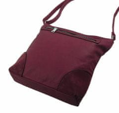 Kraftika Středně velká vínově červená crossbody dámská kabelka nh8123