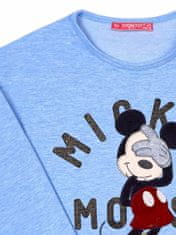 Kraftika Dívčí modrá blůza mickey mouse se šitím, velikost 128