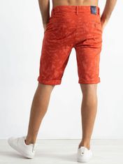 Kraftika Pánské šortky s oranžovým vzorem, velikost 32