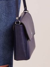 CEDAR Tmavě modrá elegantní kožená posel taška