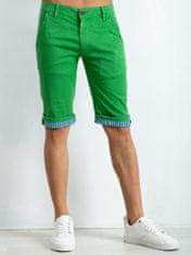 Kraftika Bavlněné pánské šortky zelené, velikost 31