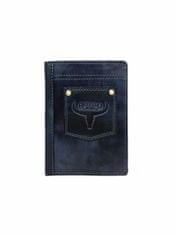 CEDAR Pánská kožená peněženka tmavě modrá, 2016101699331