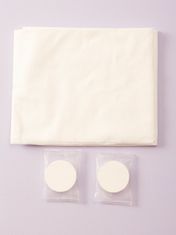 Kraftika Jednorázový cestovní ručník bílé barvy, velikost 60x125