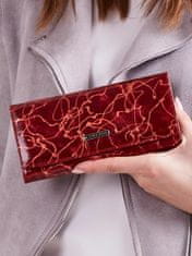 CEDAR Horizontální dámská peněženka se vzorem červená