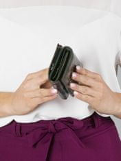 CEDAR Malá kožená peněženka pro bigiel green