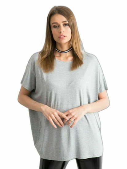 BASIC FEEL GOOD Halenka oversize šedá, velikost s / m