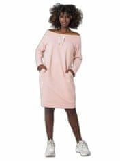 RELEVANCE Špinavé růžové dámské bavlněné šaty, velikost l / xl