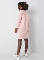 RELEVANCE Špinavé růžové dámské bavlněné šaty, velikost s / m