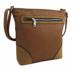 Kraftika Středně velká hnědo-béžová crossbody dámská kabelka nh8123