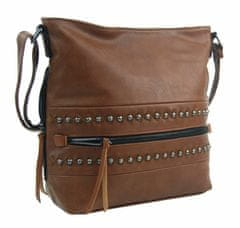 Kraftika Hnědá středně velká crossbody dámská kabelka xh5046