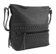 Kraftika Tmavě šedá středně velká crossbody dámská kabelka xh5046