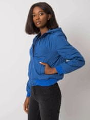 Ex moda Tmavě modrá prošívaná bunda pro ženy, velikost m