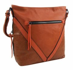 Kraftika Oranžová středně velká crossbody dámská kabelka xh5047