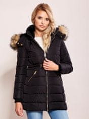 Kraftika Dámská zimní bunda s kapucí černá, velikost xl