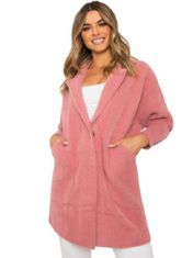 Kraftika Růžový kabát alpaka načechraný