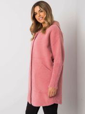 Kraftika Růžový kabát alpaka s kapucí