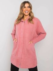 Kraftika Růžový kabát alpaka s kapucí