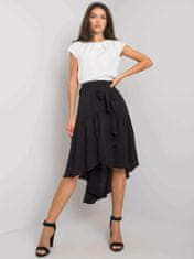 RUE PARIS Černá asymetrická sukně, velikost s / m
