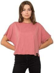 For Fitness Špinavé růžové bavlněné tričko, velikost m