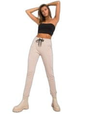RELEVANCE Světle béžové bavlněné sportovní kalhoty, velikost xl
