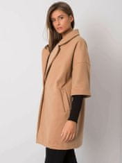 RUE PARIS Camel oversize kabát, velikost l / xl