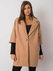 RUE PARIS Camel oversize kabát, velikost l / xl