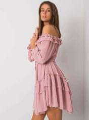 Och Bella O bella růžové šaty španělka s volánkem