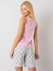 Kraftika Růžové pyžamo dámské se vzorem, velikost m