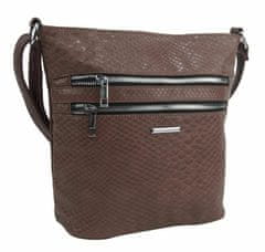 Kraftika Přírodně hnědá crossbody dámská kabelka v kroko designu