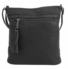 Kraftika Středně velká tmavě šedá crossbody dámská kabelka nh8147