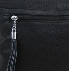 Kraftika Středně velká černá crossbody dámská kabelka nh8147