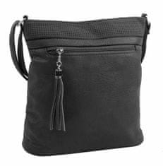 Kraftika Středně velká tmavě šedá crossbody dámská kabelka nh8147