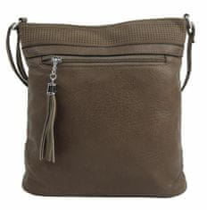 Kraftika Středně velká přírodně hnědá crossbody dámská kabelka nh8147