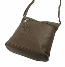 Kraftika Středně velká přírodně hnědá crossbody dámská kabelka nh8147